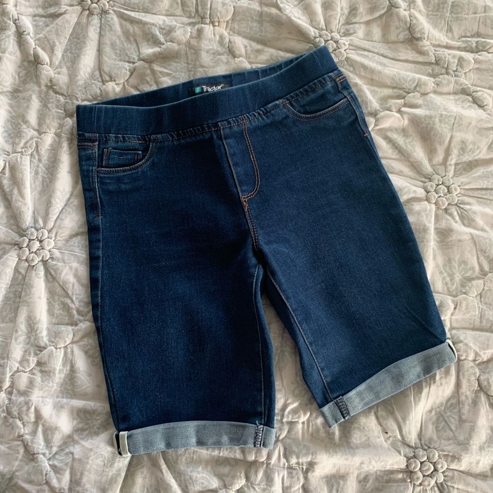 Tractor Soft Denim Shorts, Size 10
